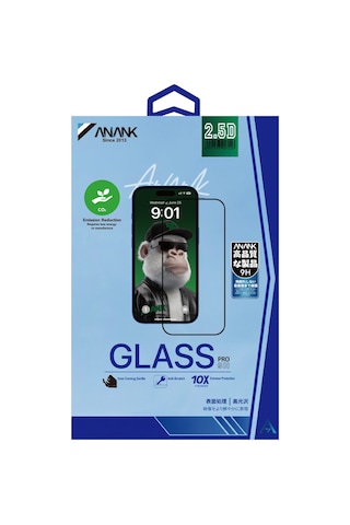 Anank Apple İphone 17 Pro 2.5d 10x Güçlendirilmiş Corning Cam Ekran Koruyucu