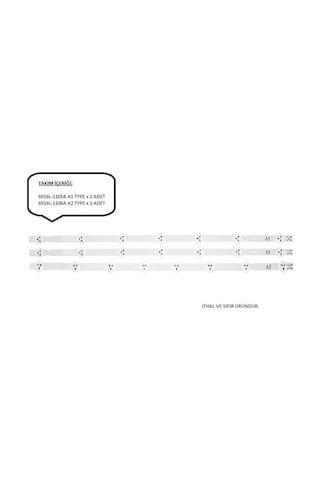 Beko Arçelik Uyumlu Grundig B32-Lb-4310 A32-Lbm-310 Led Bar Takımı