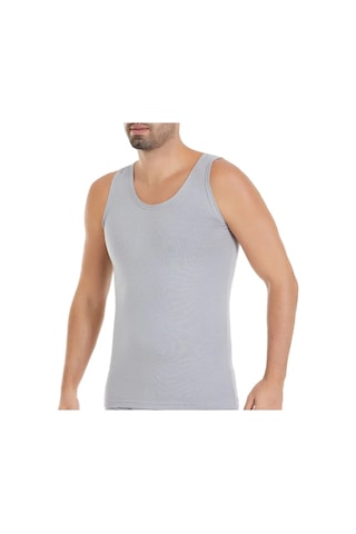 Yıldız 12'li Paket Erkek Modal Askılı Atlet 2 Çift Bambu Çorap Hediyeli Ten