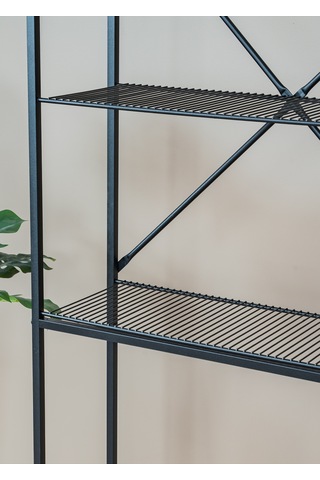 Uykula Çamaşır Makinesi Üstü Raf Düzenleyici 3 Katlı Metal Banyo Rafı Organizer Siyah