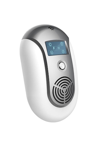 Xindoker Elektrosonik Sıçan, Mus, Hamam Böceği Kovucu - Değişken/sabit Frekanslı Işıklı Fonksiyonlu - Gri Renkli Avrupa Şarjlı