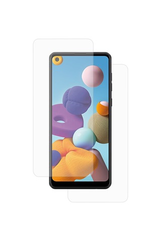 Exquıs Samsung Galaxy A21 Uyumlu Ön Ve Arka Koruma 360 Full Kaplama - Şeffaf