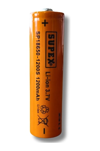 Belirtilmemiş Sp-18650-1200 3.7v 1200mah Li-ıon Pil Başlıklı