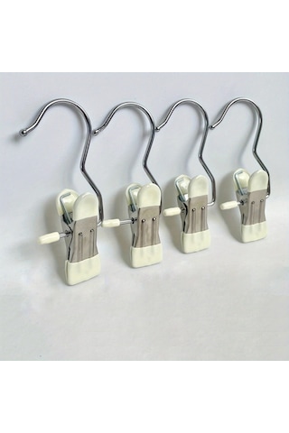 Klip Swift Paslanmaz Çelik Askı Kıyafet Kancası Mavi - 30 Adet Mavi