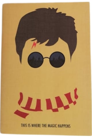 Harry Potter Temalı Çizgisiz Defter Zamansız Ajanda Sarı