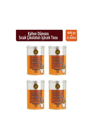 Kahve Dünyası Teneke Sıcak Çikolata 4 x 400 G