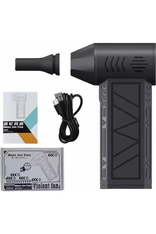 Turbo Jet 160000rpm Şarjlı Turbo Jet Şiddetli Fan Yüksek Hızlı Güçlü Hava Üfleyici Araç Süpürgesi