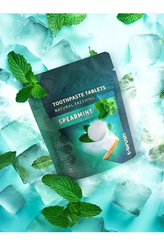 Tbrush Nane Aromalı Doğal Diş Macunu Tableti - 60tablet