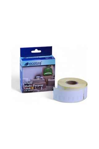 Ecotag Dymo Lw Labelwritter Etiket 89 MM X 28 MM - Beyaz-260 Adet