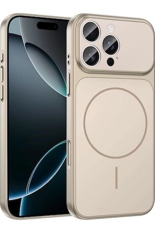 Apple Uyumlu iPhone 14 Pro Max Kılıf Zore M-safe Şarj Özellikli Kamera Korumalı Formen Kapak
