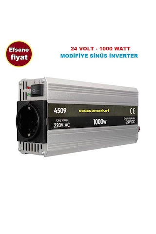 24 Volt - 1000 Watt Modifiye Sinus İnverter
