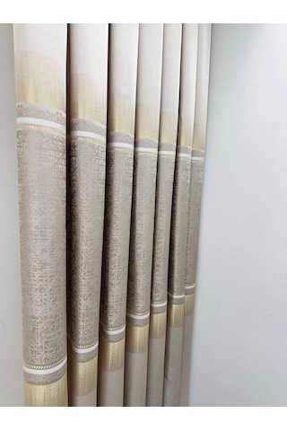 Nivemeshome Nilüfer V -5228 1/3 Sık Pileli Fon Perde Apm Vizon