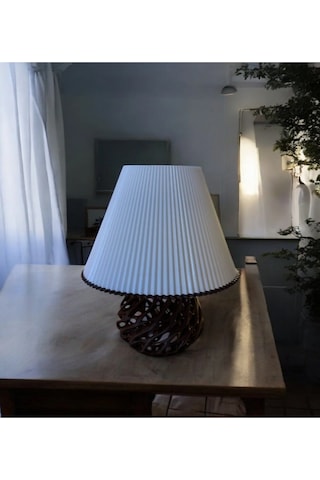 Twister Model Özel Tasarım Masa Lambası Ve Abajur - Siyah Çok Renkli