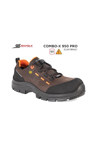 Swolx İş Ayakkabısı - Combo-x Pro 950 S3 Elektrikçi - 42 Kahverengi