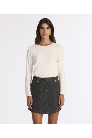 Yargıcı Düz Normal Bel Etek 25kket4020x 516 Lacivert