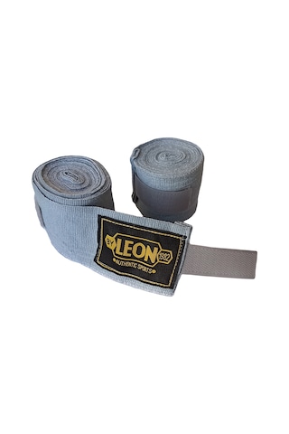Leon Elastik Boks, Kick Boks Ve Muay Thai Bandajı 3,5 Metre Gri