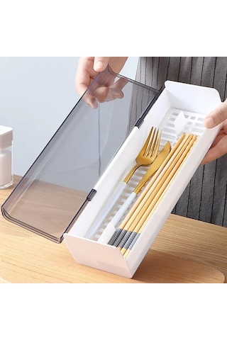 Ambition Çubuklarını Kapaklı Kutu Toz Geçirmez Drenaj Mutfak