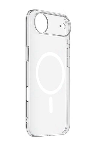 Nourthkiingdom Apple Uyumlu iPhone 17 Air Kılıf Zore M-safe Şarj Özellikli Şeffaf Kamera Çerçeveli Porto Kapak - Şeffaf Şeffaf