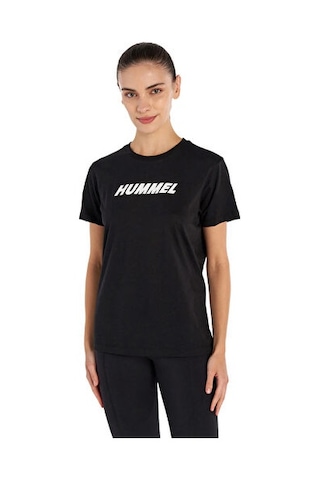 Hummel T-te Elemental Logo Cotton Tee Kadın Günlük Tişört 912016-2001 Siyah SIYAH