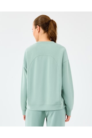 Skechers W Lounge Loose Crew Neck Sweatshirt Kadın Lightgreen Sweatshirt S2510052-3869 Açık Yeşil