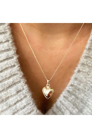 Simurg Jewellery 14 Ayar Altın Bayan Kalp Kolye