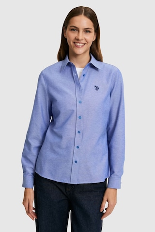 U.s. Polo Assn. Kadın Saks Gömlek Basic 50324791-vr045 Sax