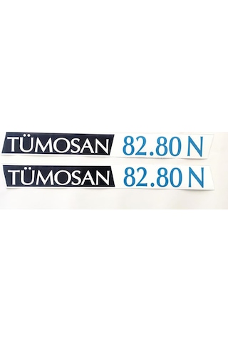 Tümosan Klasik 82.80 N Yan Yazı Tanıtım Etiketi 2001 - 2009 Model Sağ - Sol Takım