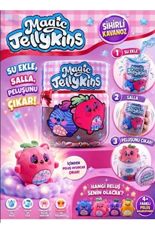 Magic Jellykins Sürpriz Peluş Sihirli Dönüşüm Kavanozu 02 - Çok Renkli
