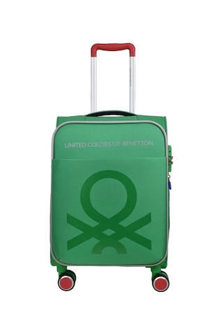 Benetton Kumaş Valiz Kabin Boy Yeşil