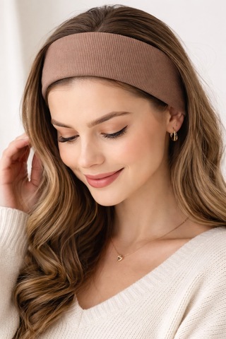 2li Örme Saç Bandı Seti Orlon Kumaş Kahve Siyah Spor Günlük Şık Headband 2lisiyahkahve 2lisiyahkahve
