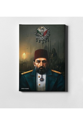 Kişiye Özel Sultan Iı Abdülhamit Han Kanvas Tablo 50 X 70 Cm. 3