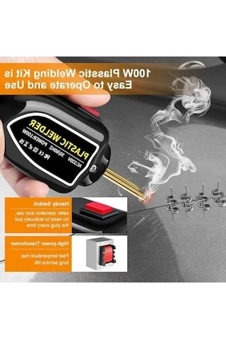 Çantalı Plastik Kaynak Makinesi, 100w Güç İle 600 Uçlu, Led Işıklı