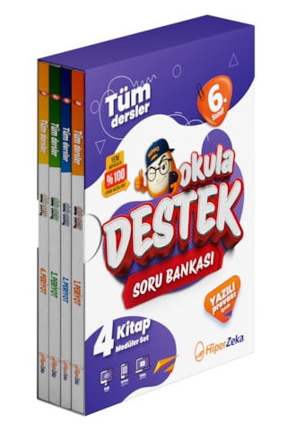 2027 6. Sınıf Tüm Dersler Okula Destek Soru Bankası 4 Kitap Modüler Set