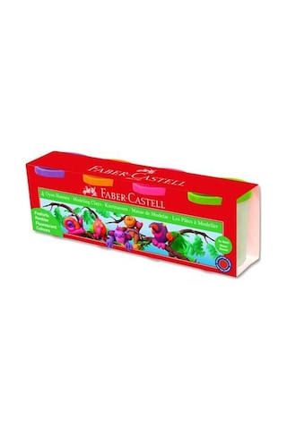 Faber-castell Su Bazlı Oyun Hamuru 4 Floresan Renk
