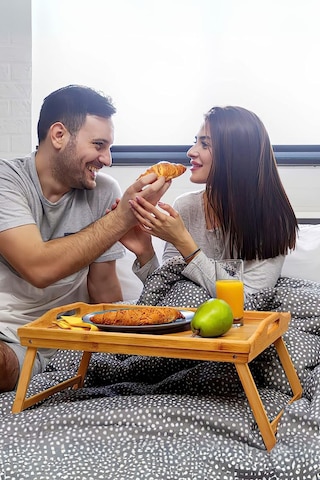 Mithra Life Katlanır Ayaklı Portatif Bambu Yatak Koltuk Piknik Keyif Tepsisi Mıt1142 Bambu