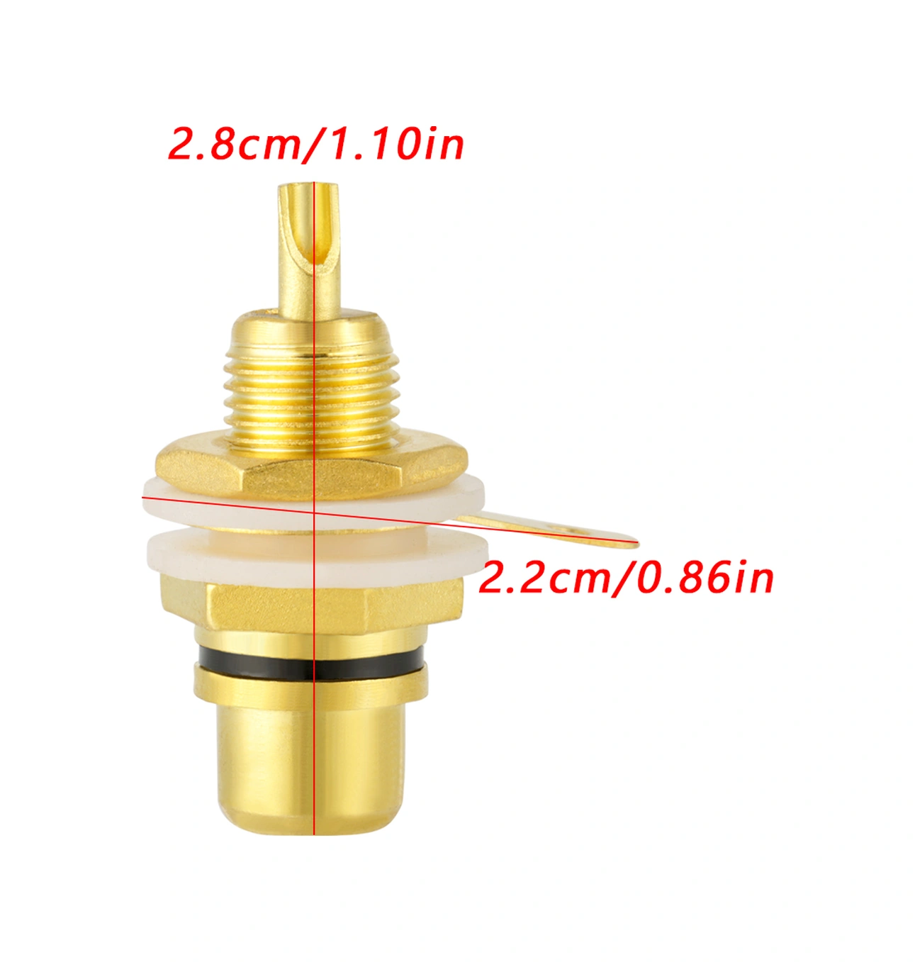 Tenfowee 10 Adet Siyah Altın Kaplama Bakır Rca莲花母座 - Hızlı Aktarım, Eşit Ses Kalitesi Ve Stabil Bağlantı İle Ses Ekipmanları İçin