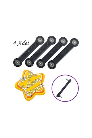 4 Adet Beşik Sallama Aparatı Siyah 14.5 Cm