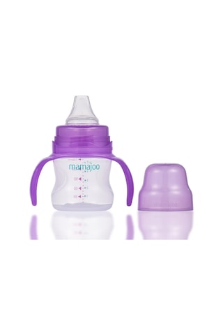 Mamajoo Kulplu Eğitici Bardak 160 ML Mor