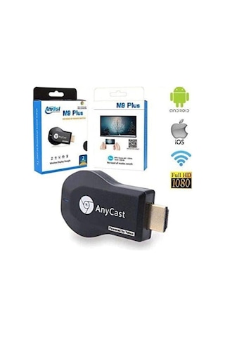 M9 Plus Görüntü Aktarıcı Airplay 1080p Kablosuz Wifi Ekranlı Tv Dongle Alıcısı