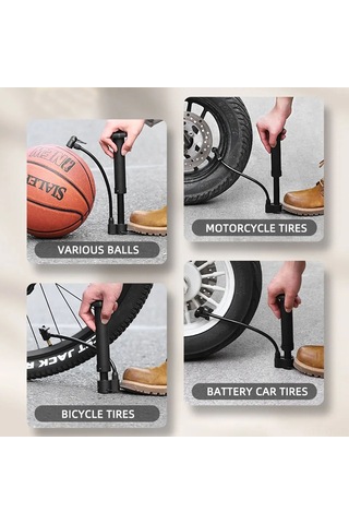 Yifomall Mavi Mini Bisiklet Pompa, Mtb Yolları İçin, Schrader Valfi, Futbol-basketbol-halka Şişirme, Hafif Ve Taşınabilir