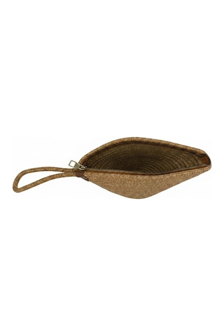 Efw Rome Handmade Hasır Clutch Çanta Krem