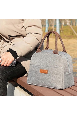 Tip I Heopono Şık Yalıtımlı Öğle Yemeği Çantası Oxford Kumaş Bento Kutusu Soğutucu Çanta Çok Renkli --