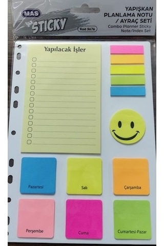 Mas Yapışkanlı Ayraç Seti