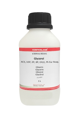 Kimyalab Gliserin Bitkisel Gliserin Farma Kalite Glycerol %99,9 Vegetable 1 L