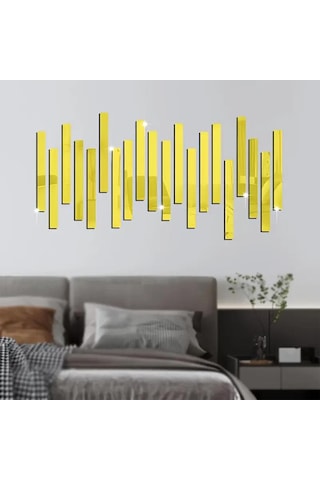 Şerit Pleksi Ayna 2cmx30cm 5 Adet - Gold Diğer