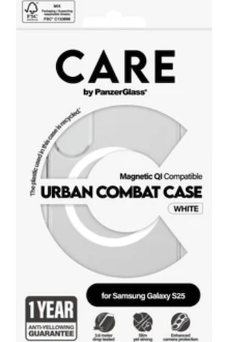Samsung Galaxy S25 Flagship Magsafe Uyumlu Urban Combat Kılıf Şeffaf