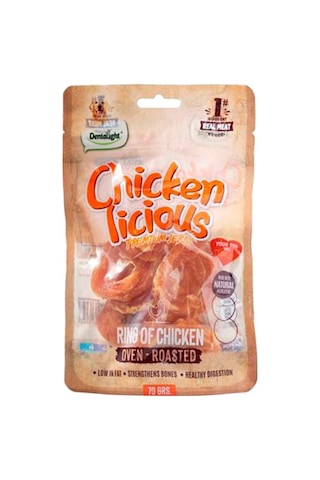 Dentalight Chicken Ring Tavuk Etli Köpek Ödül Halkası 70 Gr