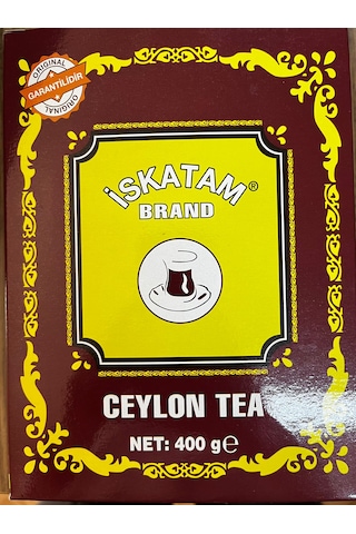 İskatam Siyah İthal Çay Kutu 400 G