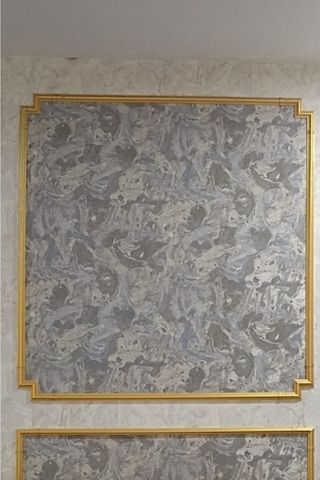 Kopya - Beyaz Altın 4 Lü Set Çıta Uyumlu Dekoratif M Köşe Motifi