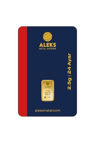 Agakulche 2,5 Gr 995 24 Ayar Amr Külçe Altın